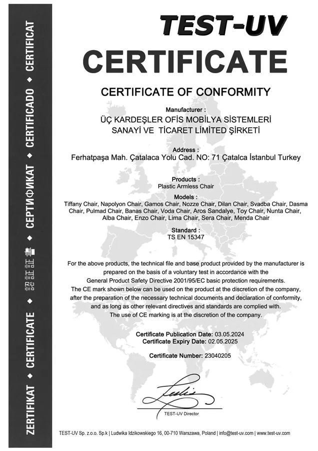CE CERTIFICATE